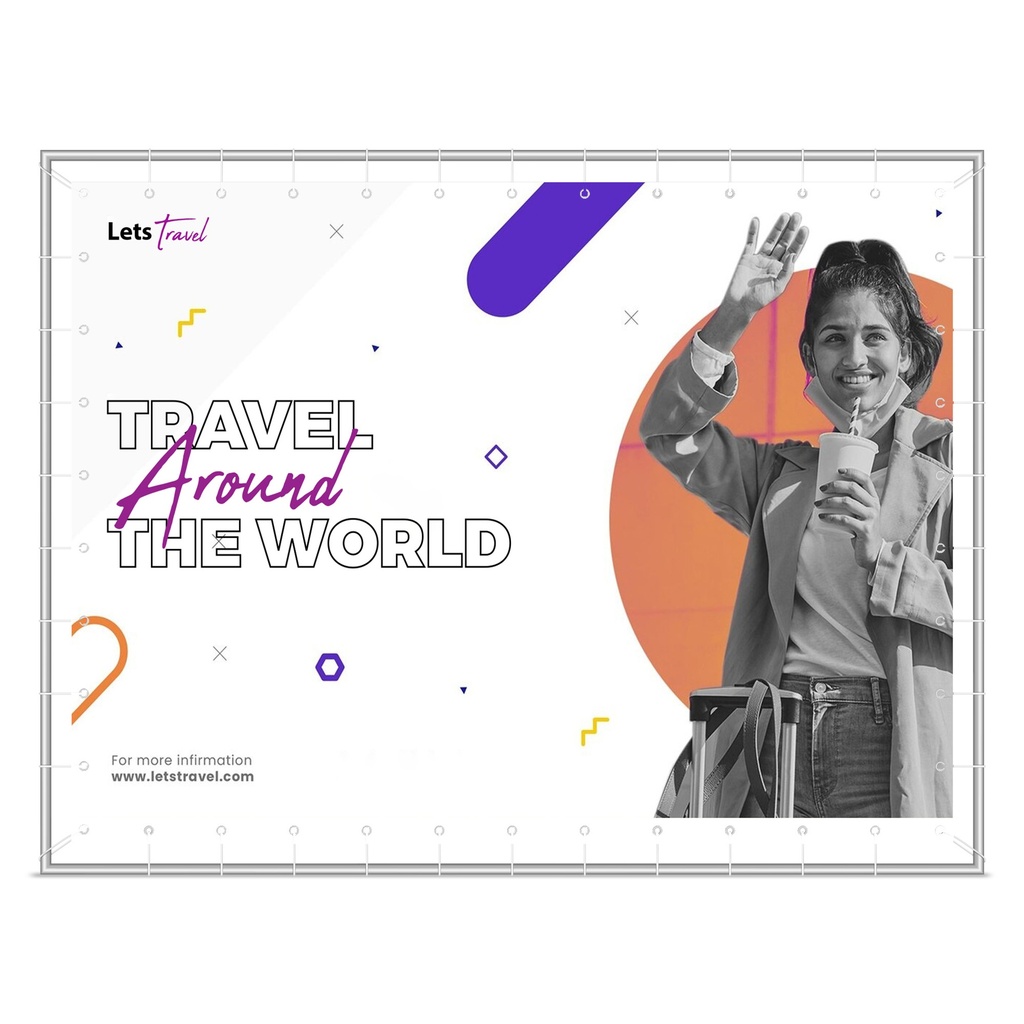 Travel Around the World Banner