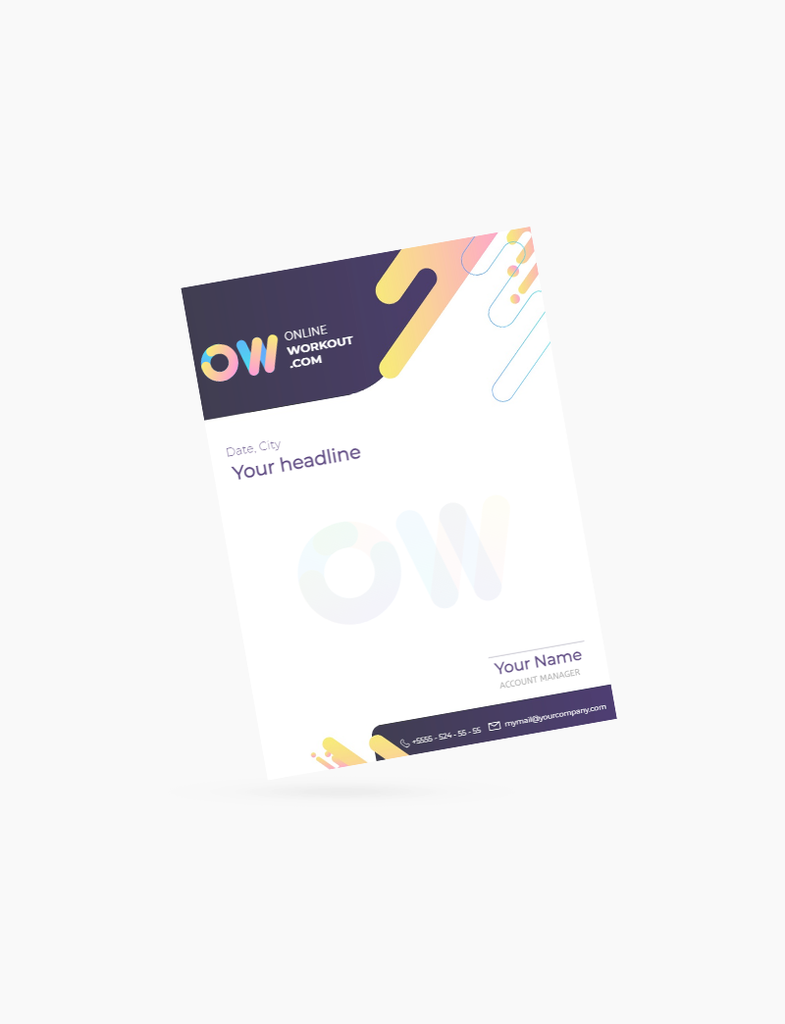 Custom letterhead