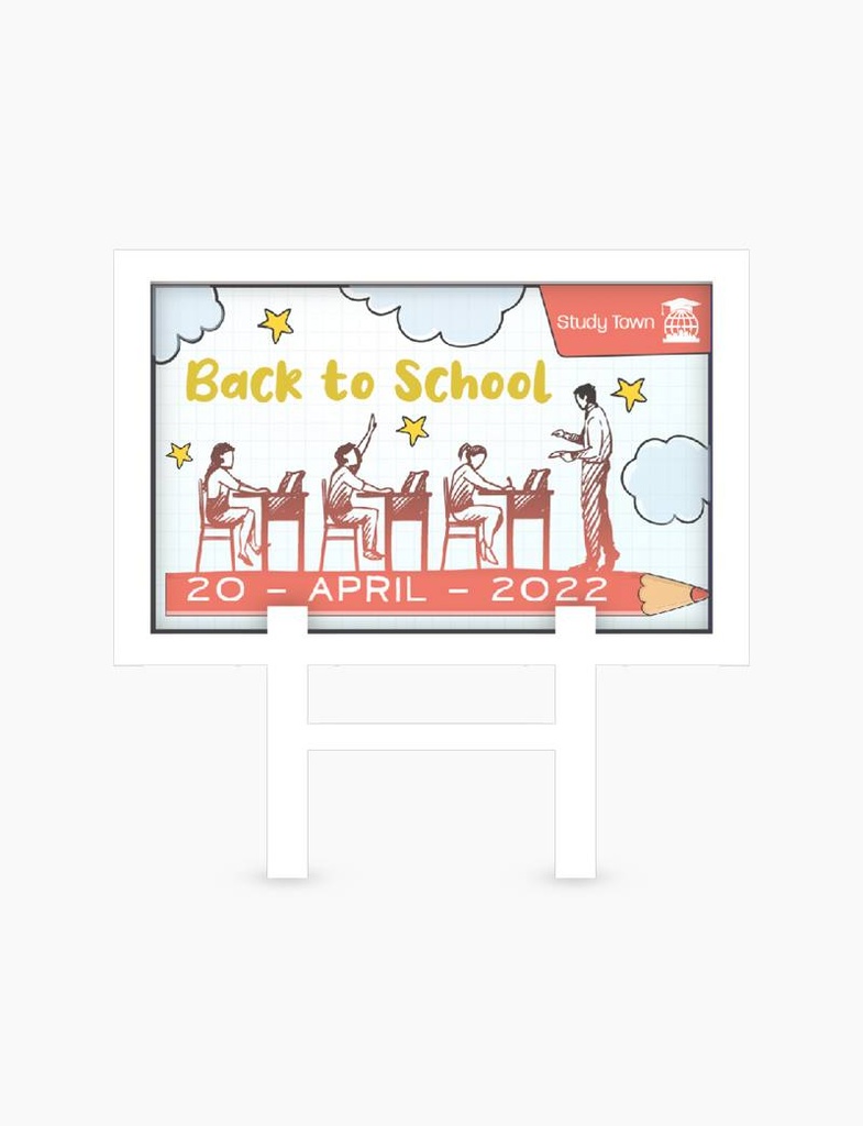 Back to school Yard Sign